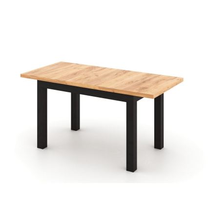 Uitschuifbare eettafel DOO 120/160x75 cm dub craft/zwart