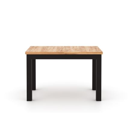Uitschuifbare eettafel DOO 120/160x75 cm dub craft/zwart