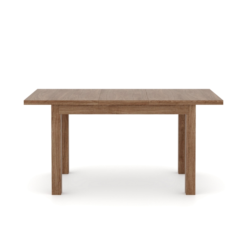 Uitschuifbare eettafel DOO 120/160x75 cm lichte walnoot