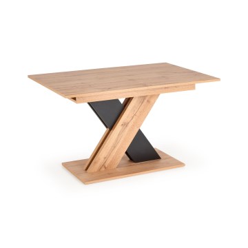 Uitschuifbare eettafel DROM 130/175x85 cm Wotan eik/zwart