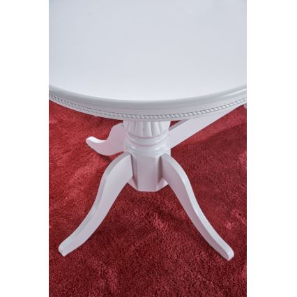 Uitschuifbare eettafel FUERTE 150/190x90 cm wit