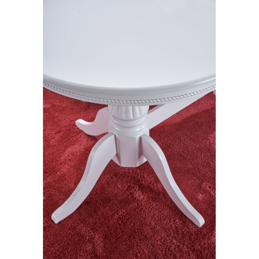 Uitschuifbare eettafel FUERTE 150/190x90 cm wit