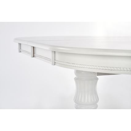 Uitschuifbare eettafel FUERTE 150/190x90 cm wit