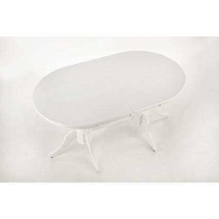 Uitschuifbare eettafel FUERTE 150/190x90 cm wit