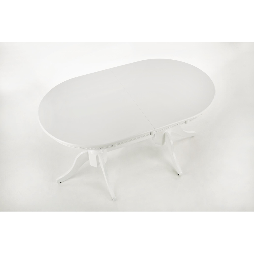Uitschuifbare eettafel FUERTE 150/190x90 cm wit