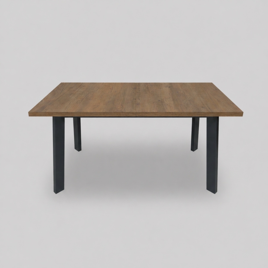 Uitschuifbare eettafel KERNO 150/190x80 cm eik Lefkas/zwart