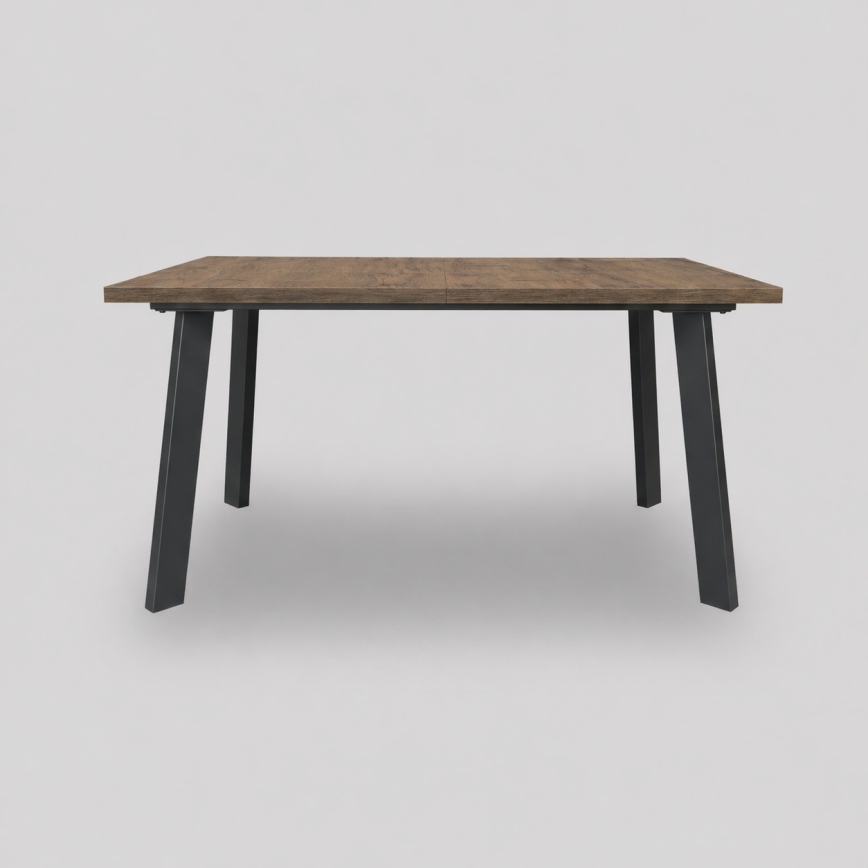 Uitschuifbare eettafel KERNO 150/190x80 cm eik Lefkas/zwart
