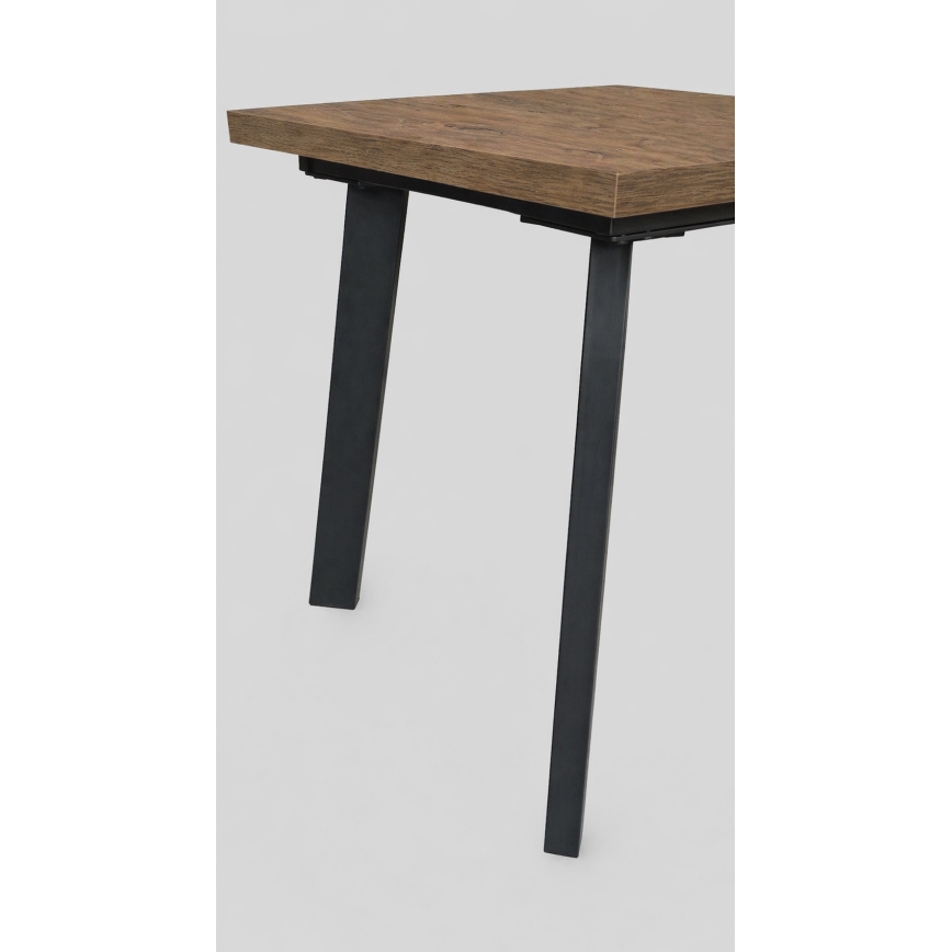 Uitschuifbare eettafel KERNO 150/190x80 cm eik Lefkas/zwart