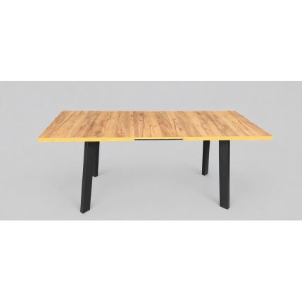 Uitschuifbare eettafel KERNO 150/190x80 cm eiken craft/zwart