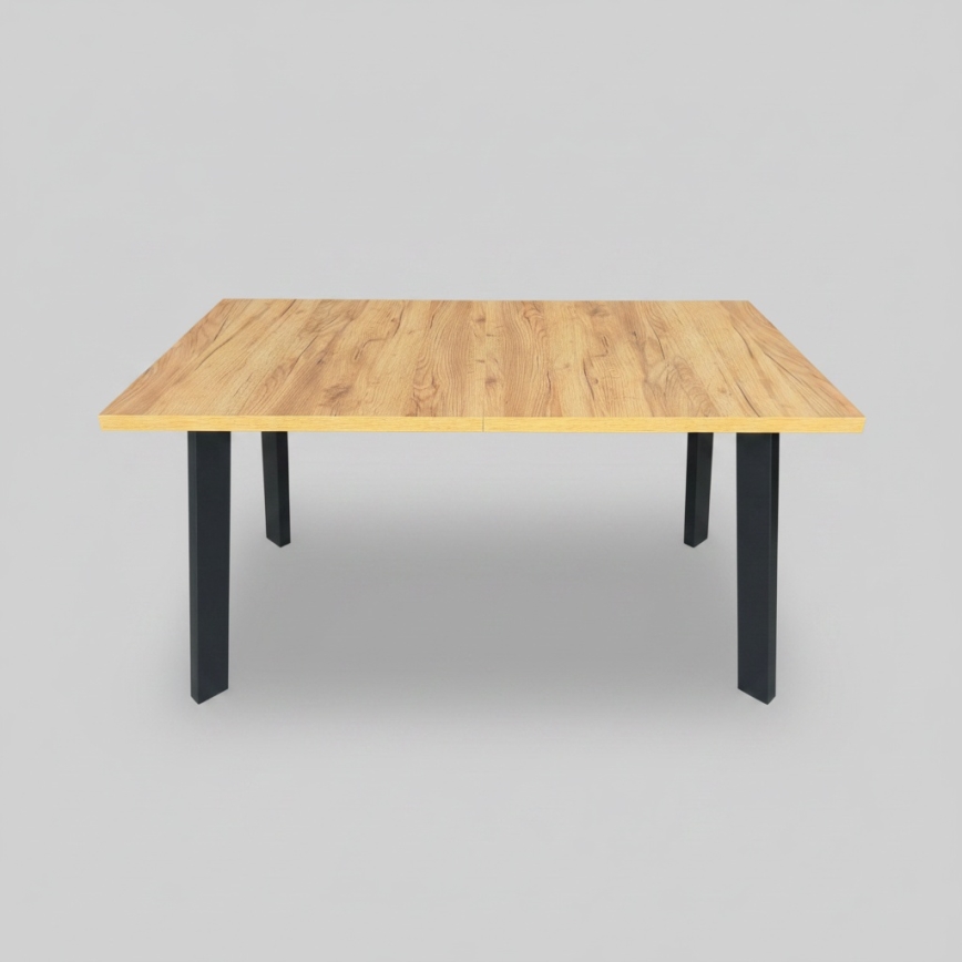 Uitschuifbare eettafel KERNO 150/190x80 cm eiken craft/zwart