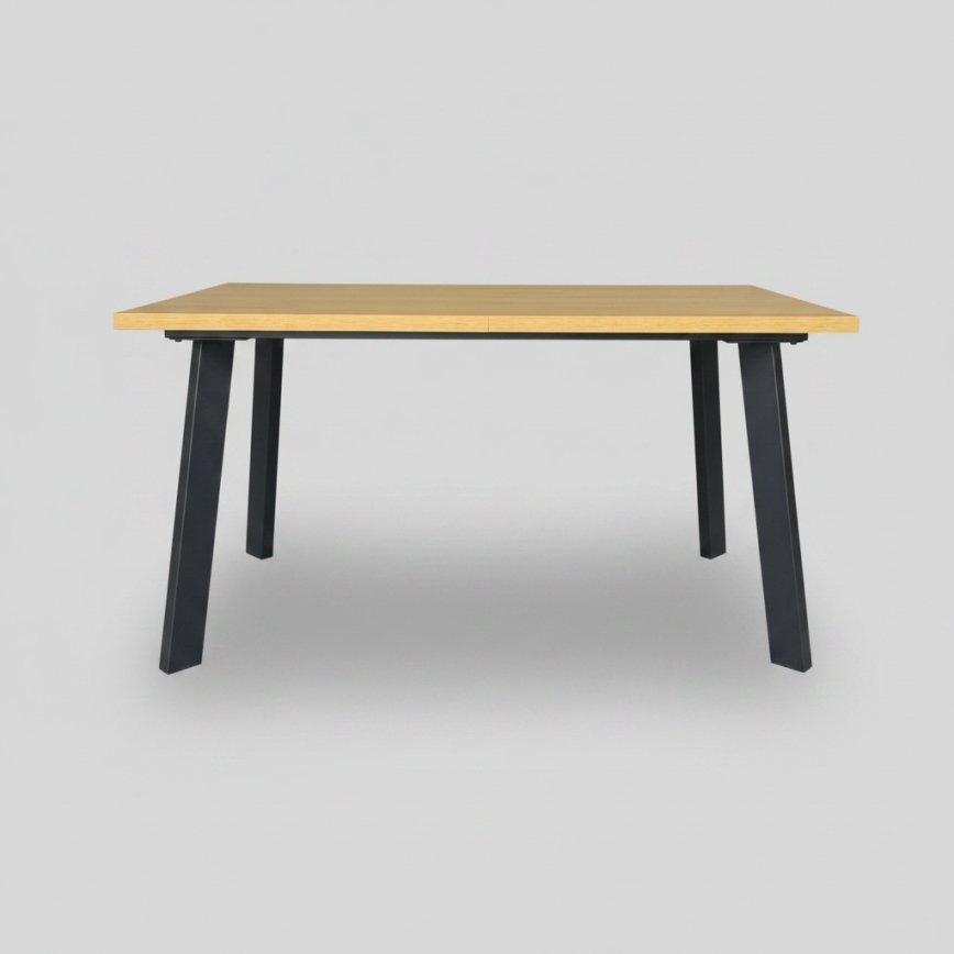Uitschuifbare eettafel KERNO 150/190x80 cm eiken craft/zwart
