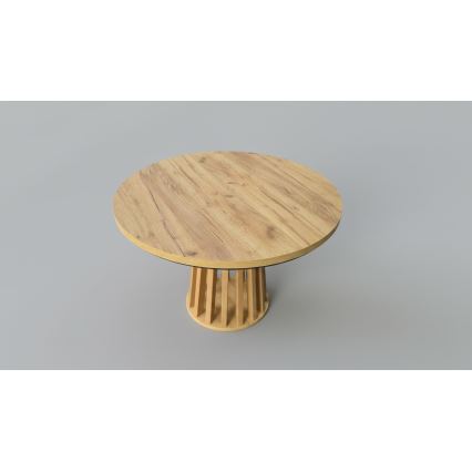 Uitschuifbare eettafel NEXUS 100/140 x 77 cm craft eik/zwart