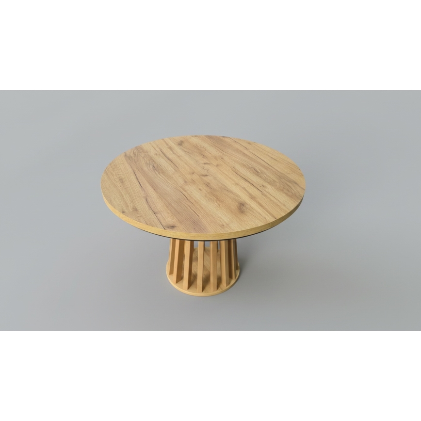 Uitschuifbare eettafel NEXUS 100/140 x 77 cm craft eik/zwart