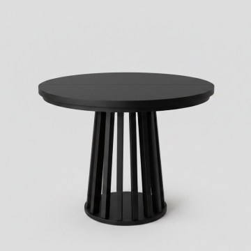 Uitschuifbare eettafel NEXUS 100/140x77 cm zwart