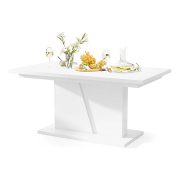 Uitschuifbare eettafel NINO wit