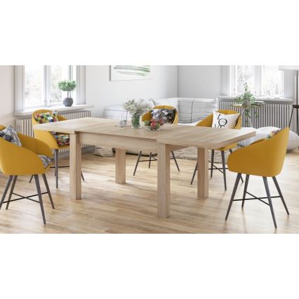 Uitschuifbare eettafel voor 12 personen RALF Sonoma eik