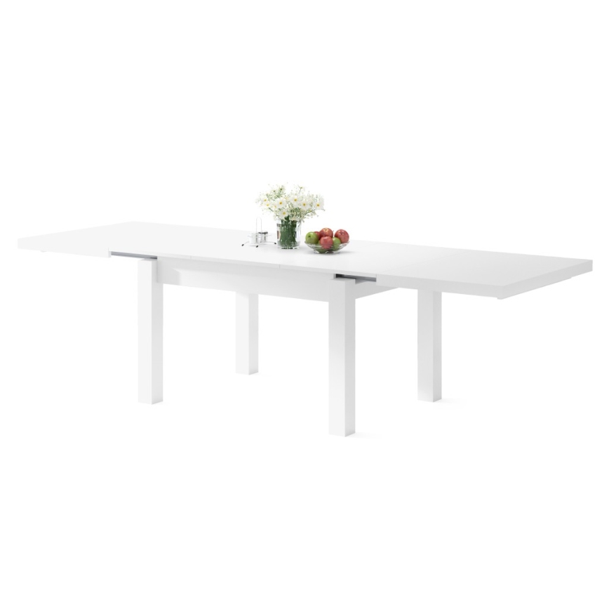 Uitschuifbare eettafel voor 12 personen RALF wit