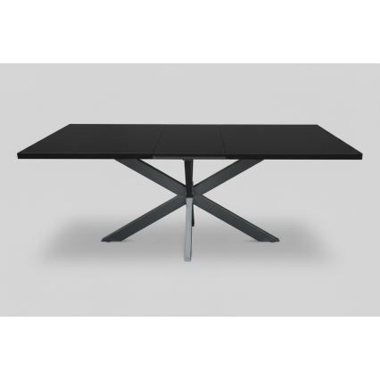 Uitschuifbare eettafel SAMLE 150/190x80 cm zwart