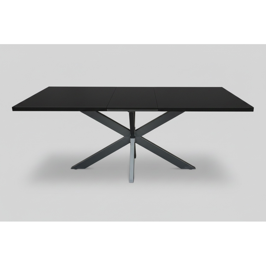 Uitschuifbare eettafel SAMLE 150/190x80 cm zwart