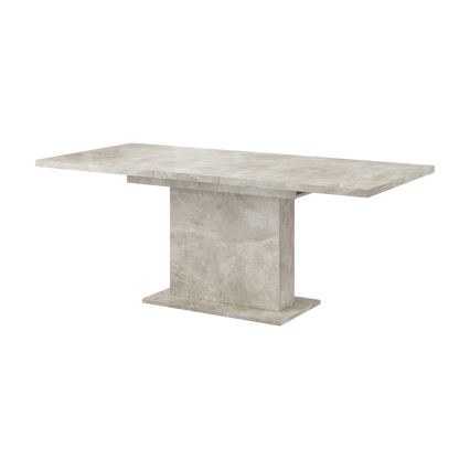 Uitschuifbare eettafel STRAP betongrijs