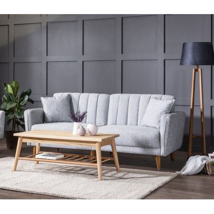 Uitschuifbare tweezitsbank KITO grijs