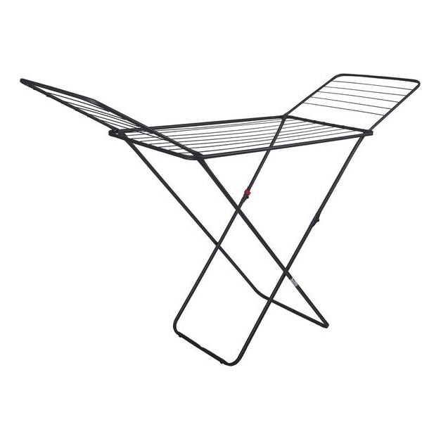 Uitschuifbare wasdroger TORO 180x93 cm zwart