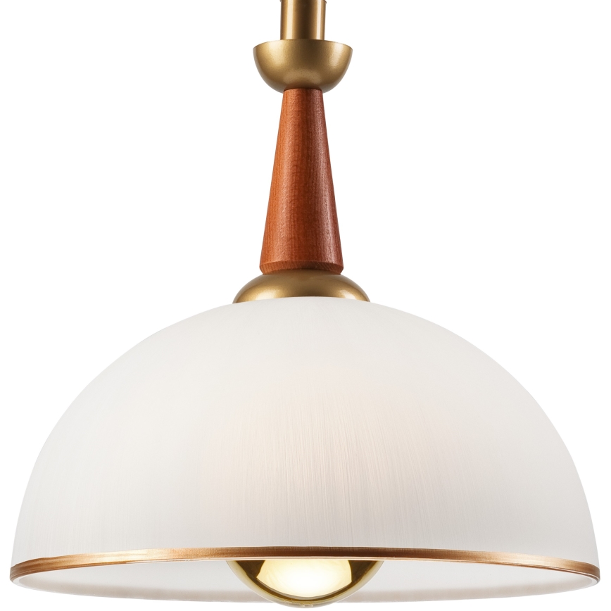 Uittrekbare plafondlamp CHIARA 1xE27/60W/230V donkerbruin/beuk