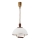 Uittrekbare plafondlamp RAMONA 1xE27/60W/230V beige/donkerbruin/dennenhout