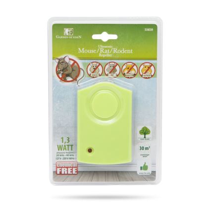 Ultrasone knaagdierenverjager 1,3W/230V groen
