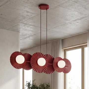 UMBRA kroonluchter aan kabel 6xG9/8W/230V, rood