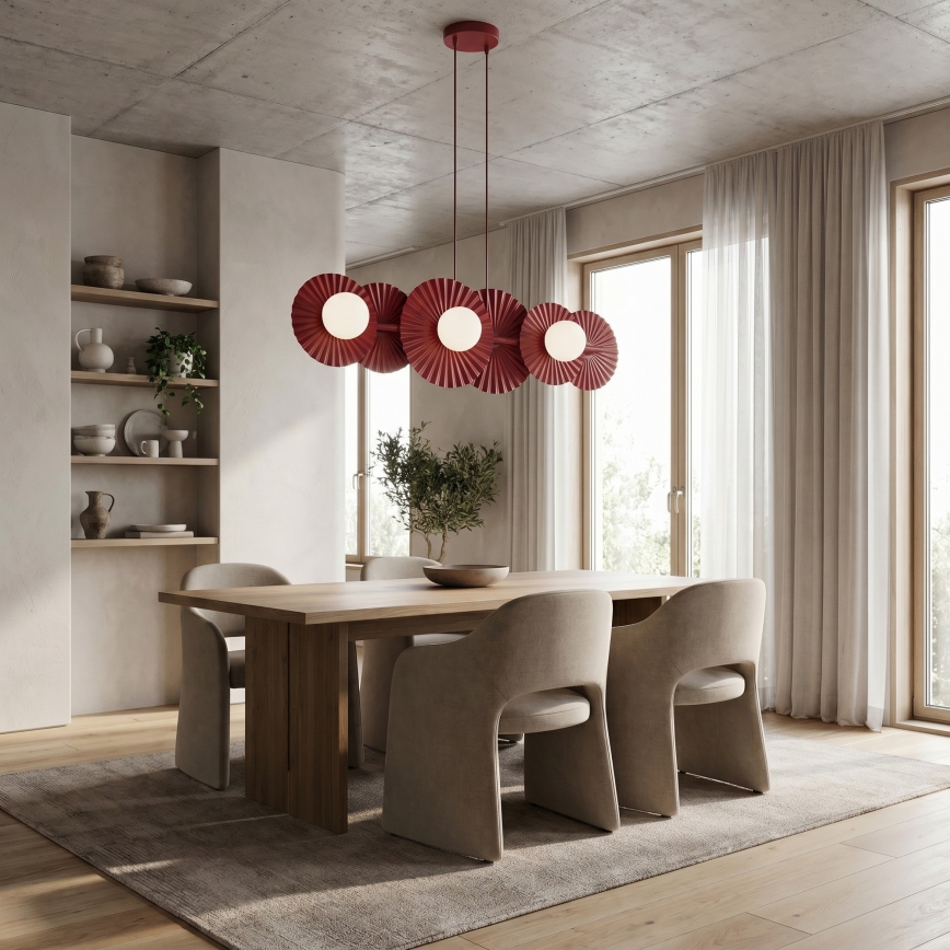 UMBRA kroonluchter aan kabel 6xG9/8W/230V, rood