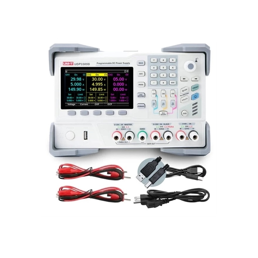Uni-T UDP3305S - Laboratoriumvoeding UDP3305S 0-30V/0-6A