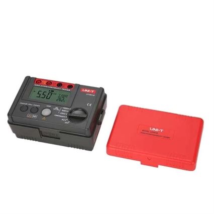 Uni-T UT501B - Testeur de résistance d'isolement (mégaohmmètre), alimenté par 6 piles AA