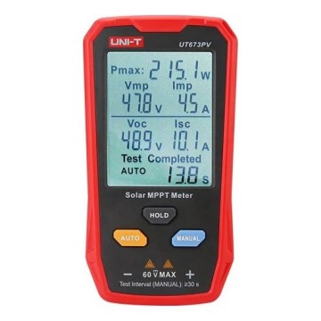 Uni-T UT673PV - Zonne-multimeter voor MPPT-systemen