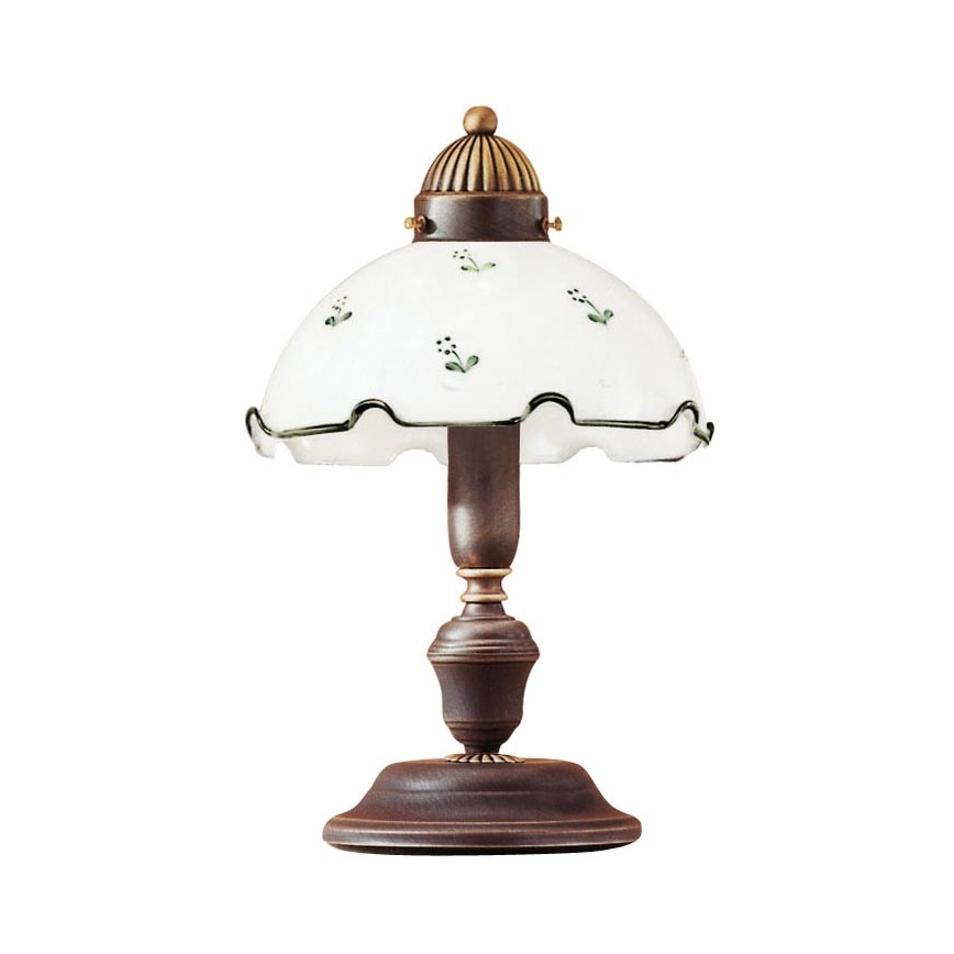 Universeel vervangend glas NONNA voor E27, Ø 20 cm, wit/groen