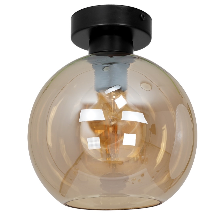Universeel vervangglas SOFIA voor E27 - Ø 20 cm, rookbeige