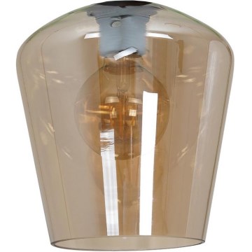 Universeel vervangingsglas SANTIAGO E27 diameter 18 cm gerookt bruin