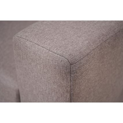 Universele hoekbank met slaapfunctie en opbergruimte SEVILLA grijs