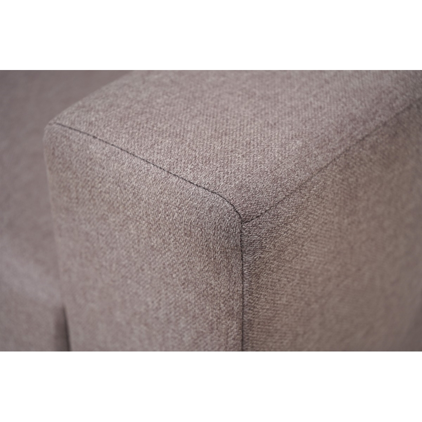 Universele hoekbank met slaapfunctie en opbergruimte SEVILLA grijs