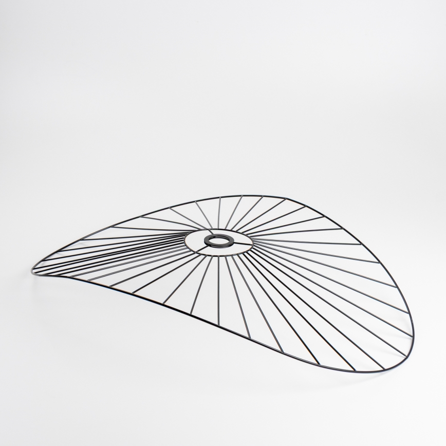 Universele lampenkap CURITIBA 60x80 cm zwart