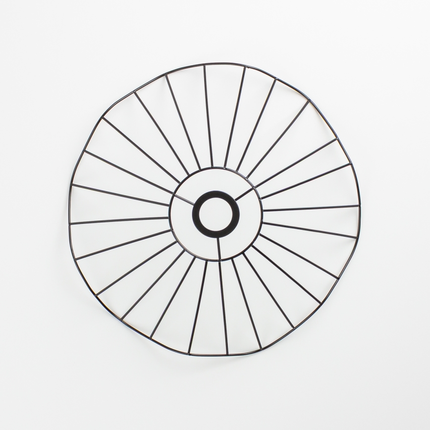 Universele lampenkap CURITIBA, Ø 40 cm, zwart