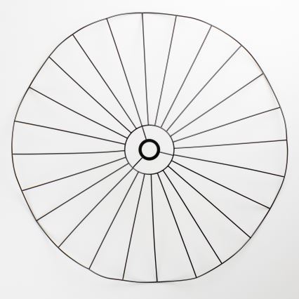 Universele lampenkap CURITIBA Ø 80 cm zwart