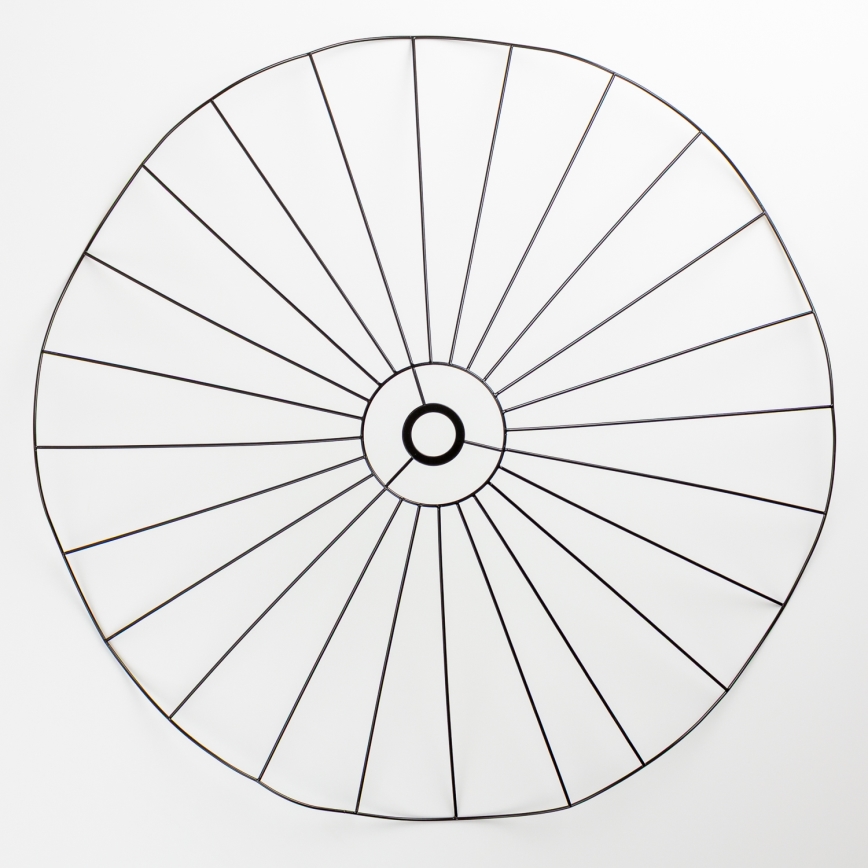 Universele lampenkap CURITIBA Ø 80 cm zwart