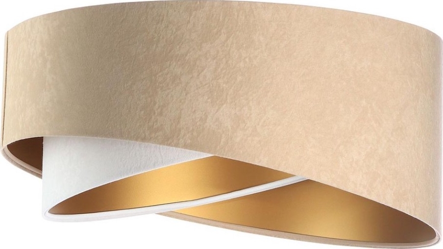Universele lampenkap GALAXY E27 diameter 45 cm beige/wit/goud