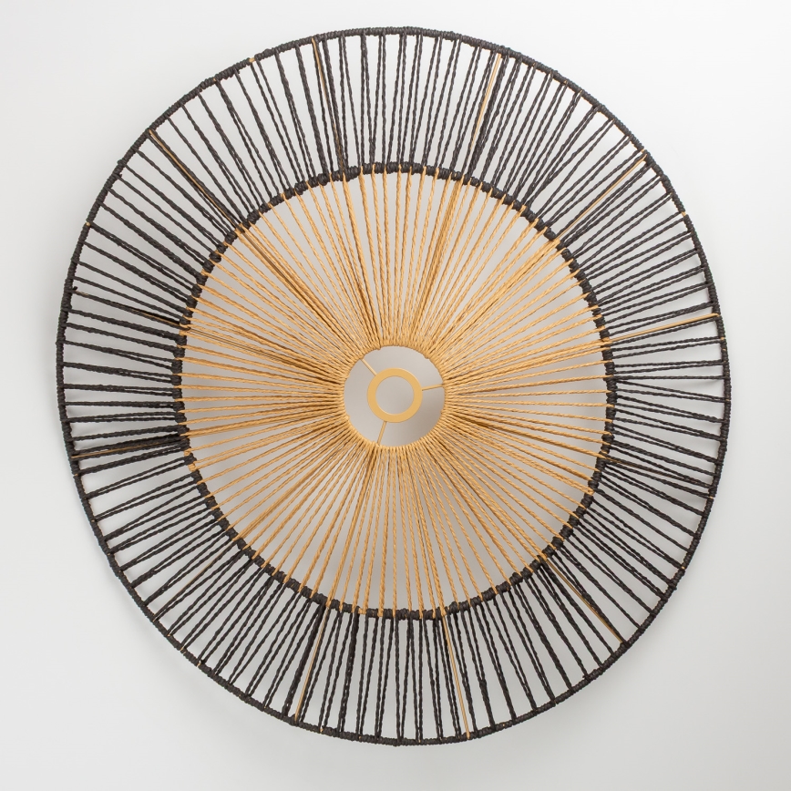 Universele lampenkap KERIA Ø 100 cm bruin/zwart