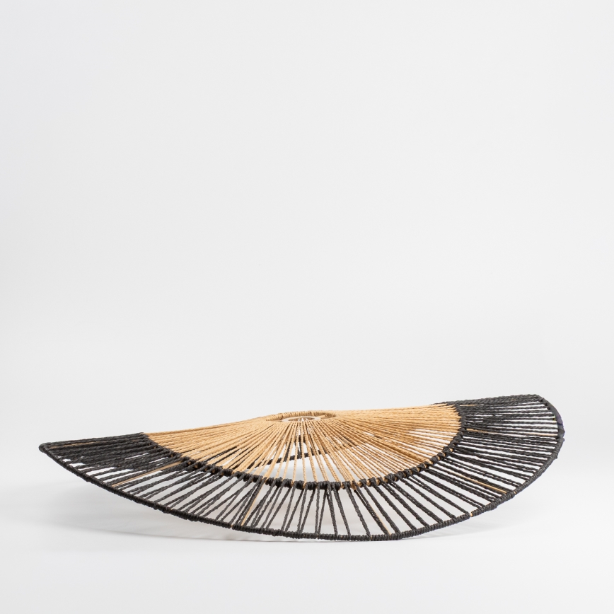 Universele lampenkap KERIA Ø 100 cm bruin/zwart