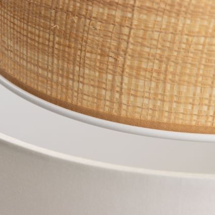 Universele lampenkap KERIA Ø 30 cm beige/wit