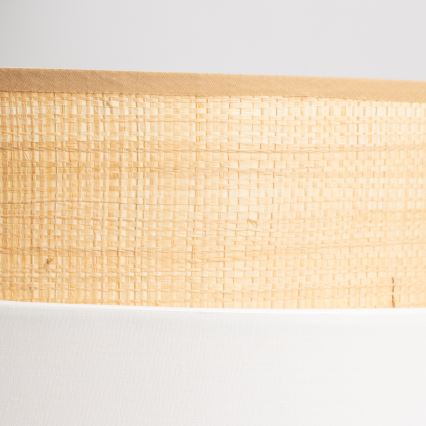 Universele lampenkap KERIA Ø 40 cm beige/wit