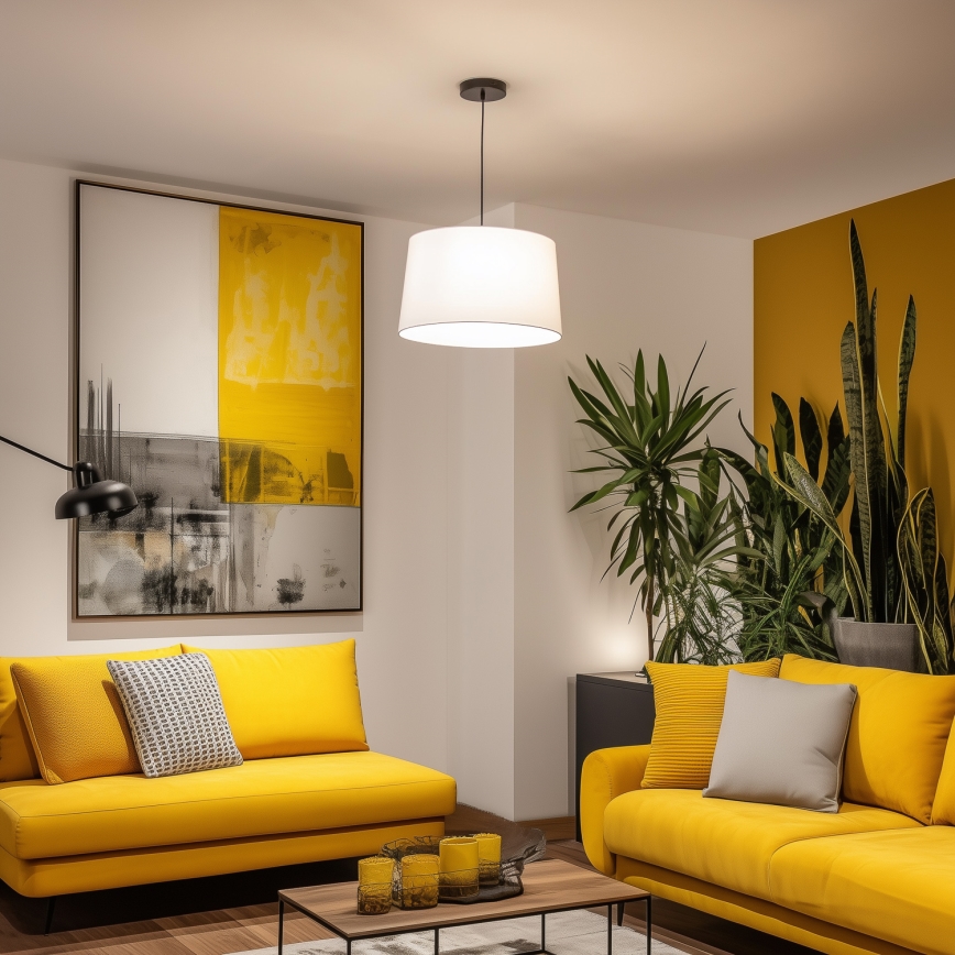 Universele lampenkap KERIA Ø45 cm wit