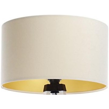 Universele lampenkap STANDART E27 diameter 45 cm crème/goud